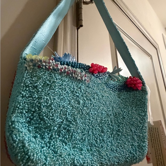 Handcrafted Multicolor Beaded Women's Bag - Picture 5 of 8